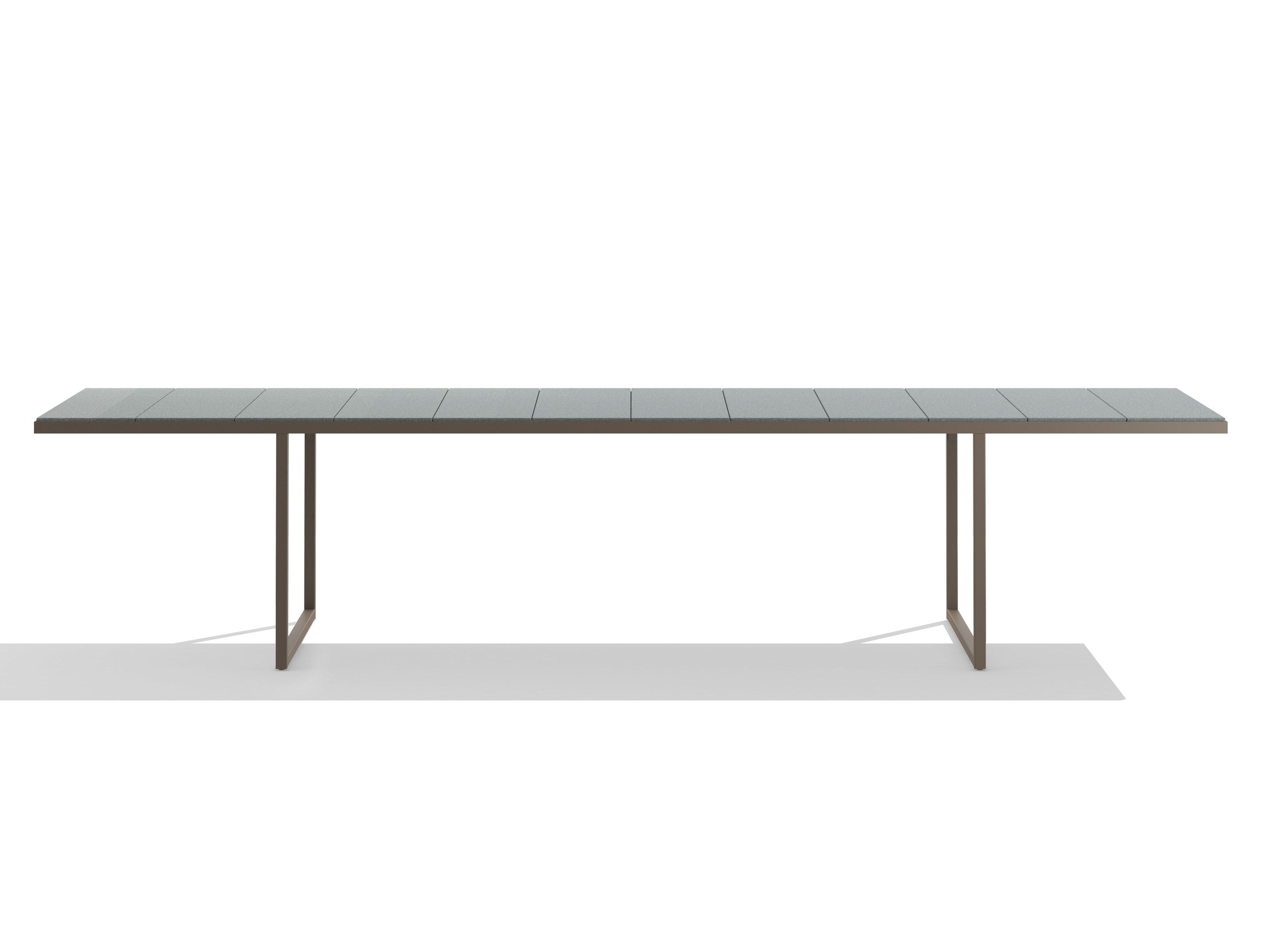 Прямоугольный садовый стол из лавового камня TRIBÙ NOX ARCH-00006417 - Вид №6