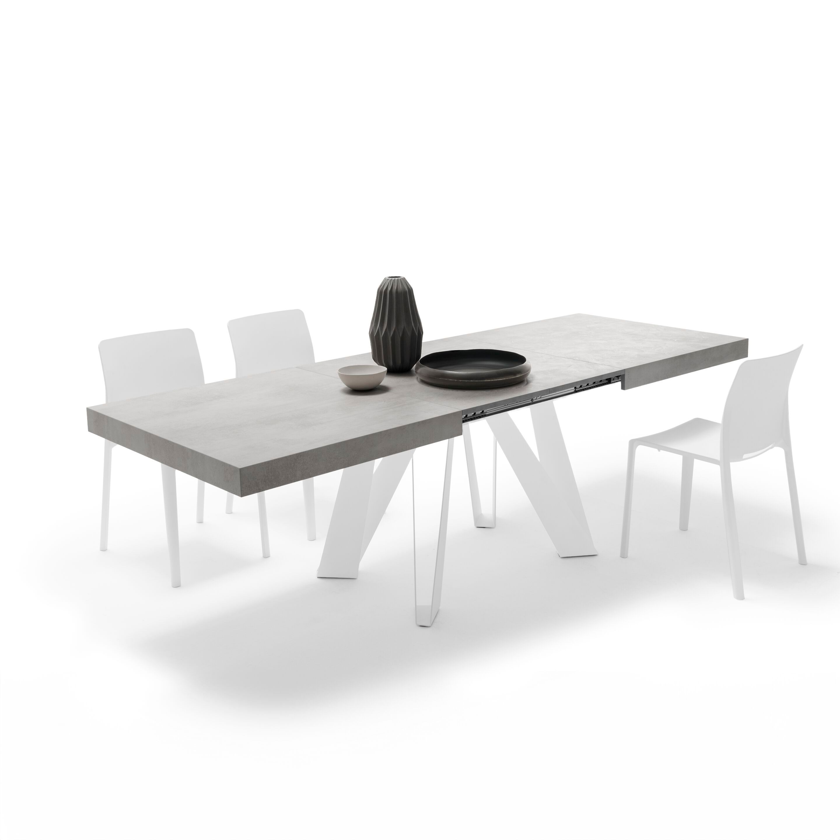 Выдвижной прямоугольный стол из железа с меламиновой столешницей Mobili Fiver ROMINA ARCH-00069646 - Вид №39