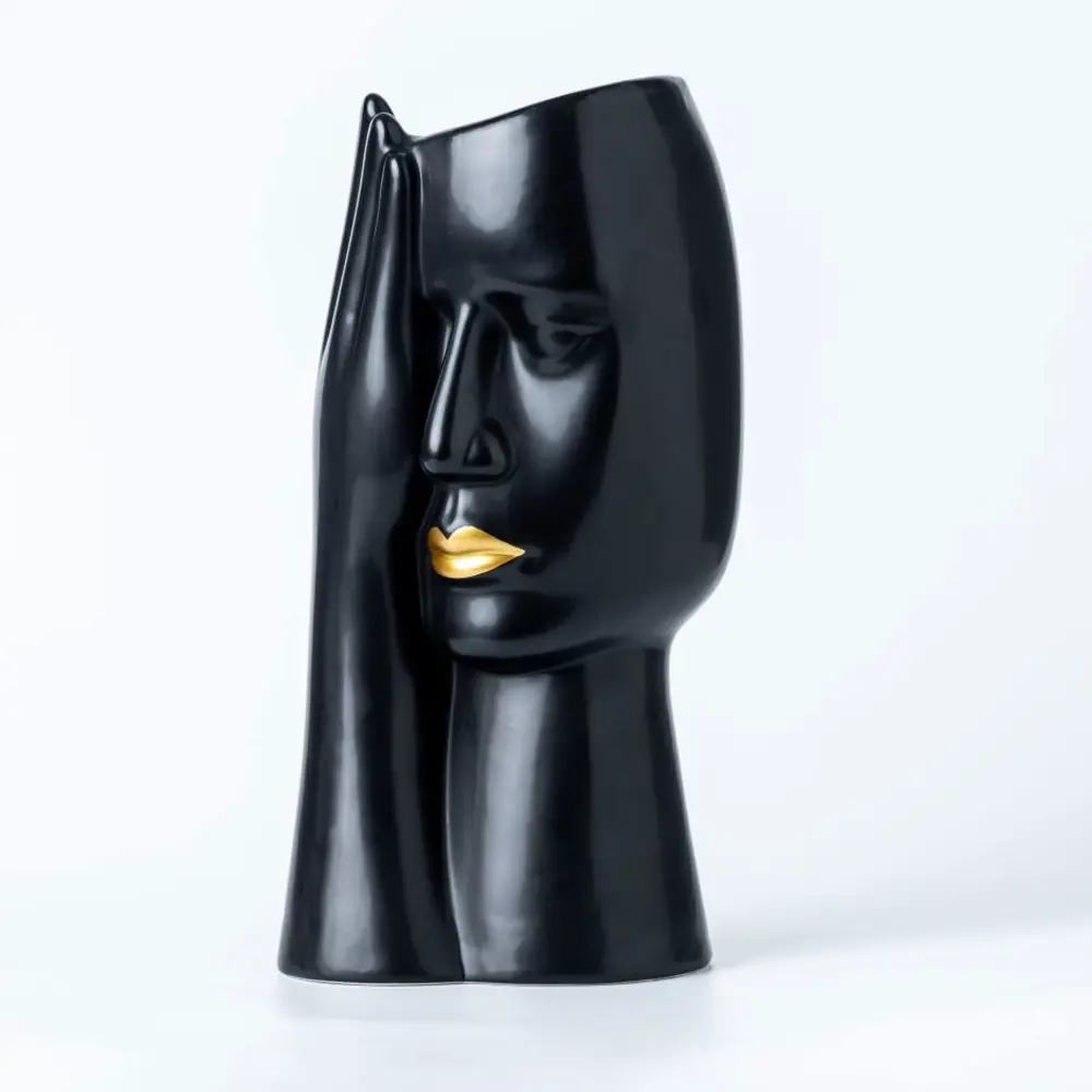 Santreyd Ваза «Лицо с розой» — керамическая декоративная ваза для интерьера 88977125 STLM-0814024 - Вид №3