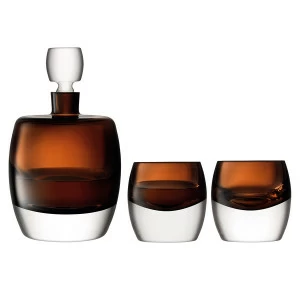 Набор для виски коричневый whisky club, 3 предмета LSA INTERNATIONAL WHISKY 00-3863299 Коричневый;прозрачный