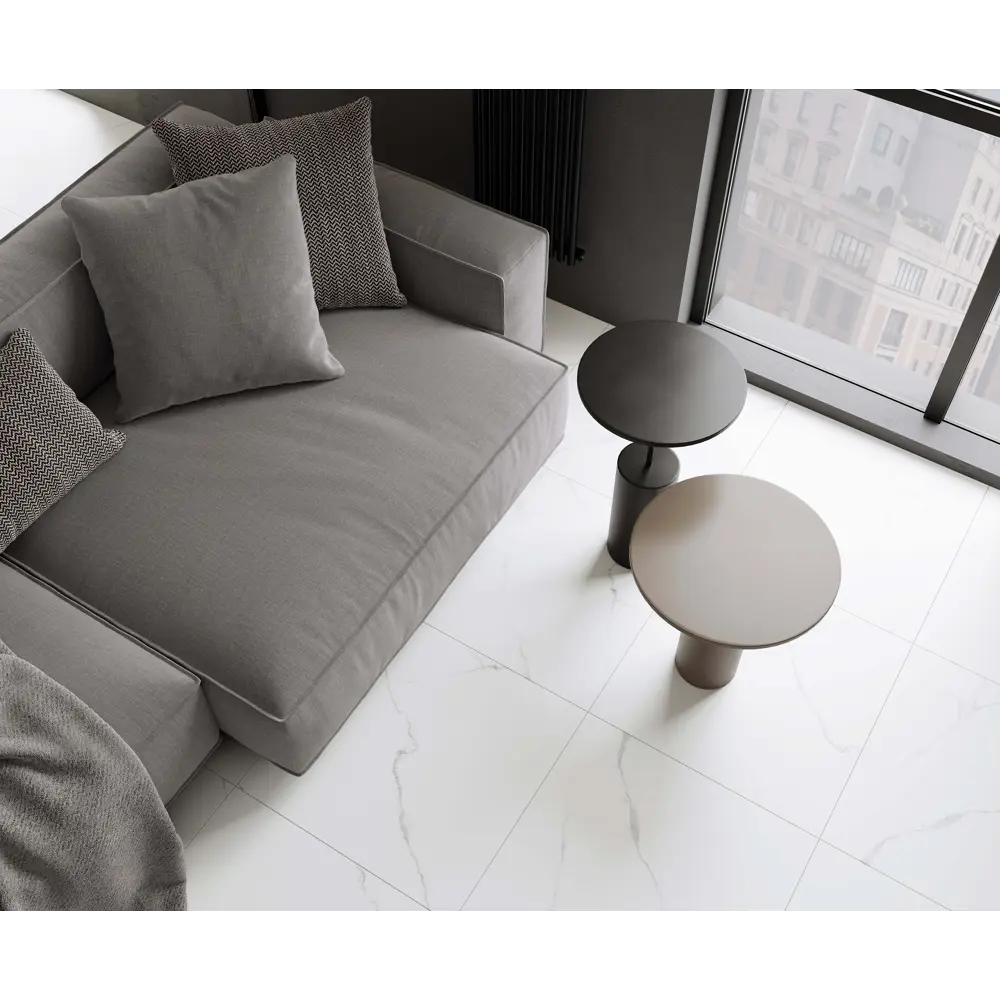 Керамогранит Laparet Atlantic 60x60 см 1.44 м² полированный цвет белый Atlantic White STLM-2025152 - Вид №1