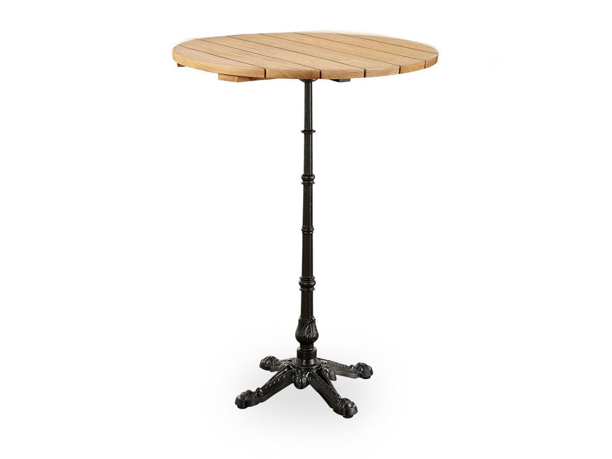 Высокий стол из тика и чугуна Sika Design Alu Affäire ARCH-00100849 - Вид №1