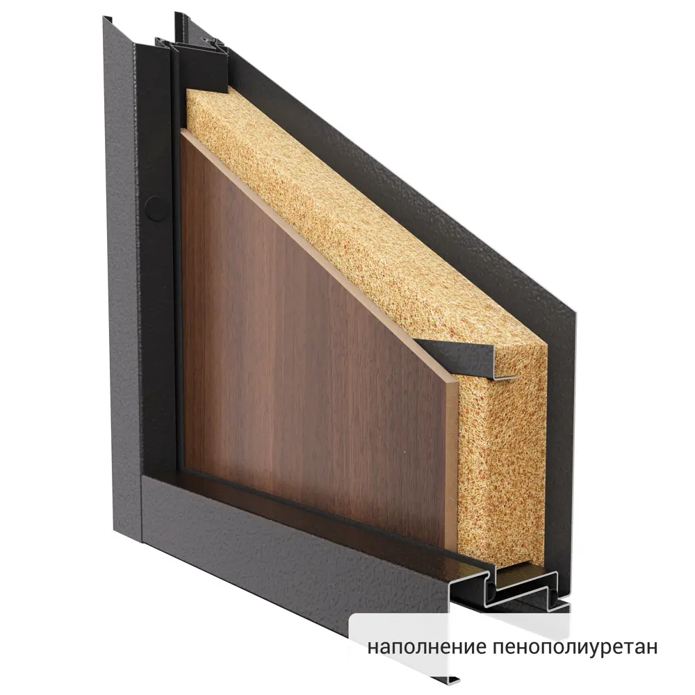 Дверь металлическая Гарант, 960 мм, левая, цвет антик орех TOREX STLM-2099321 - Вид №14