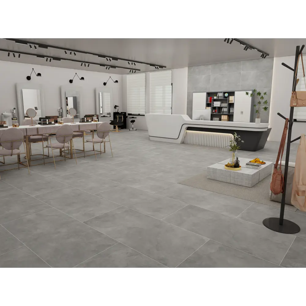 Глазурованный керамогранит Duna Cemento Gris Matt 60x60 см 1.44 м² матовый цвет светло-серый STLM-2053314 - Вид №3