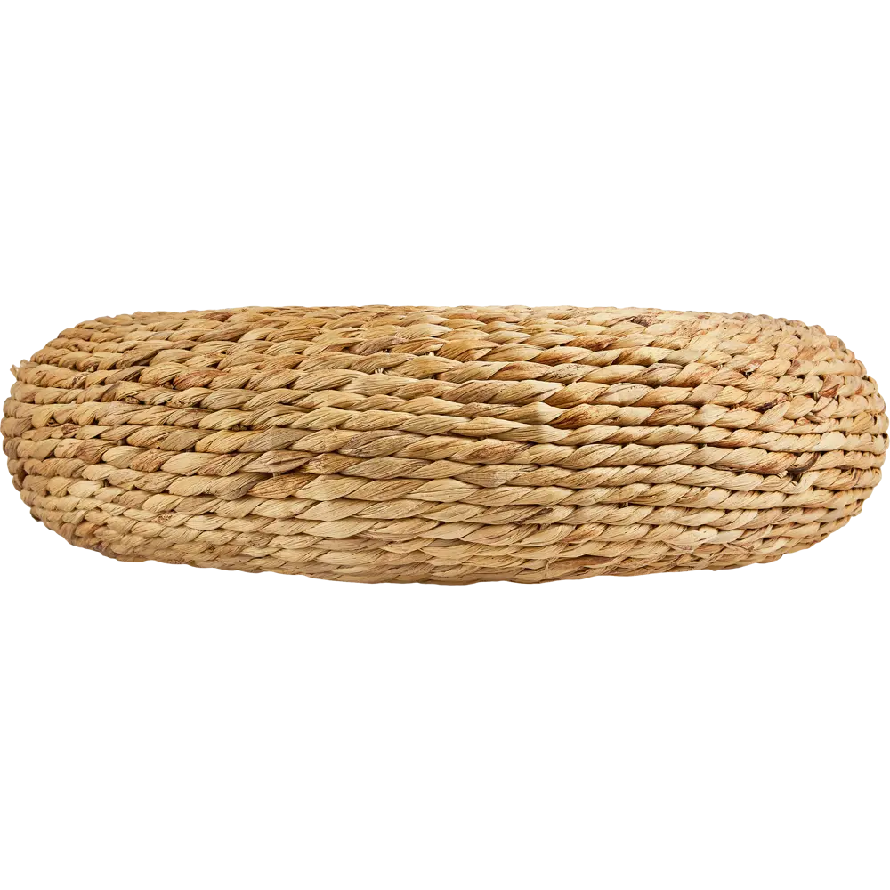 Пуф плетеный лен Atmosphera бежевый d55xh15 см STLM-2017892 - Вид №4