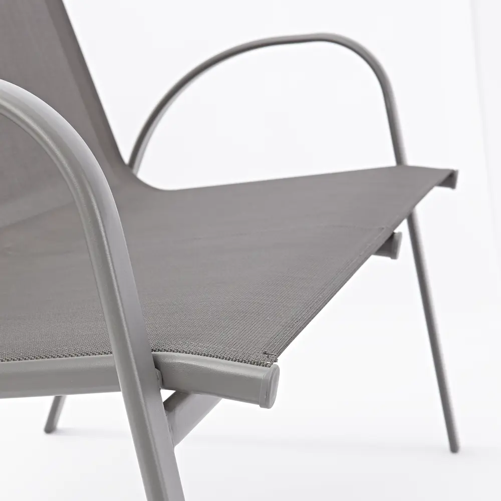 Скамья садовая Alma 113x69x91 см сталь тёмно-серый Santreyd STLM-2016807 - Вид №5