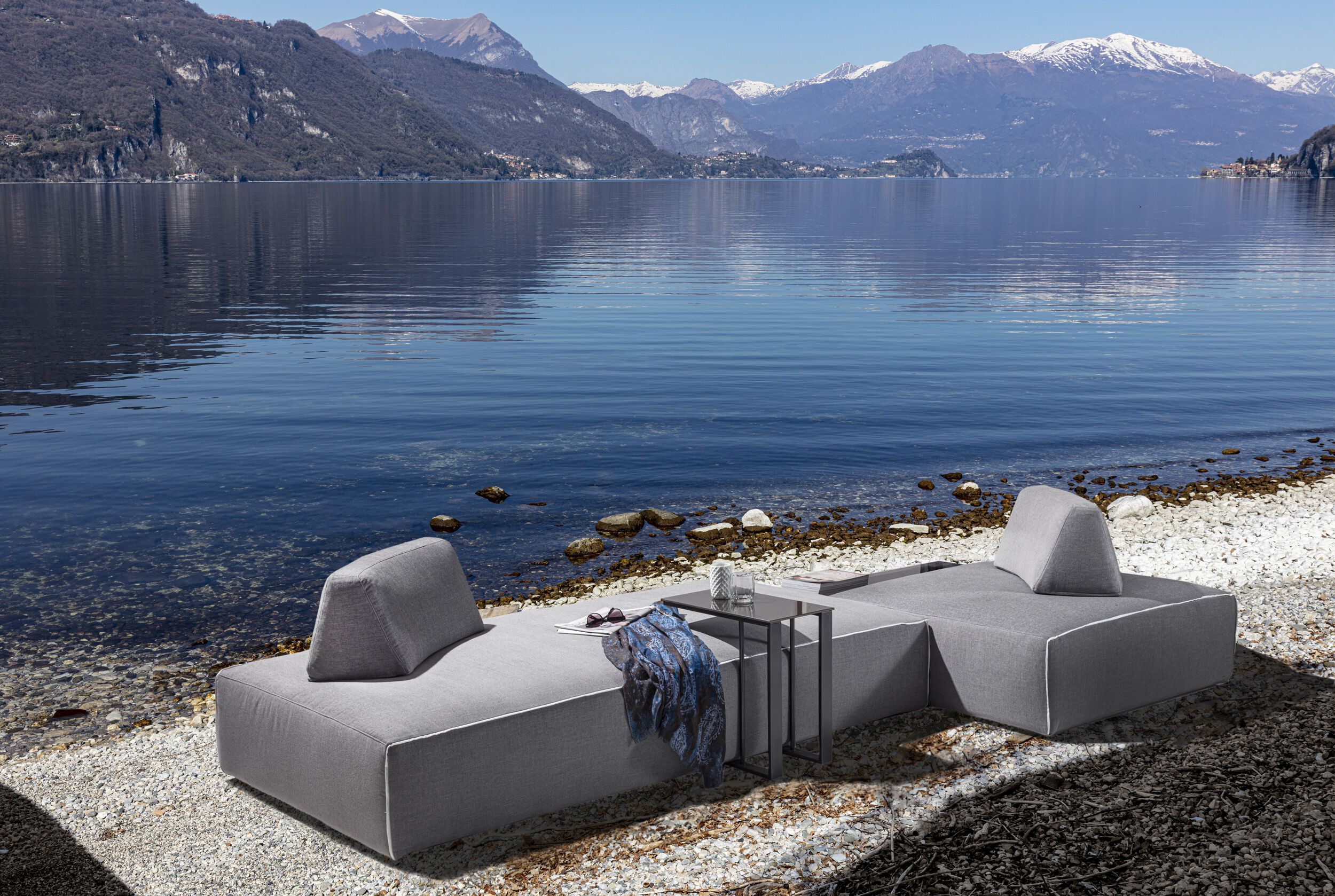 Тканевый модульный съемный садовый диван GRUPPO FOX вне двери ARCH-00125914 - Вид №1