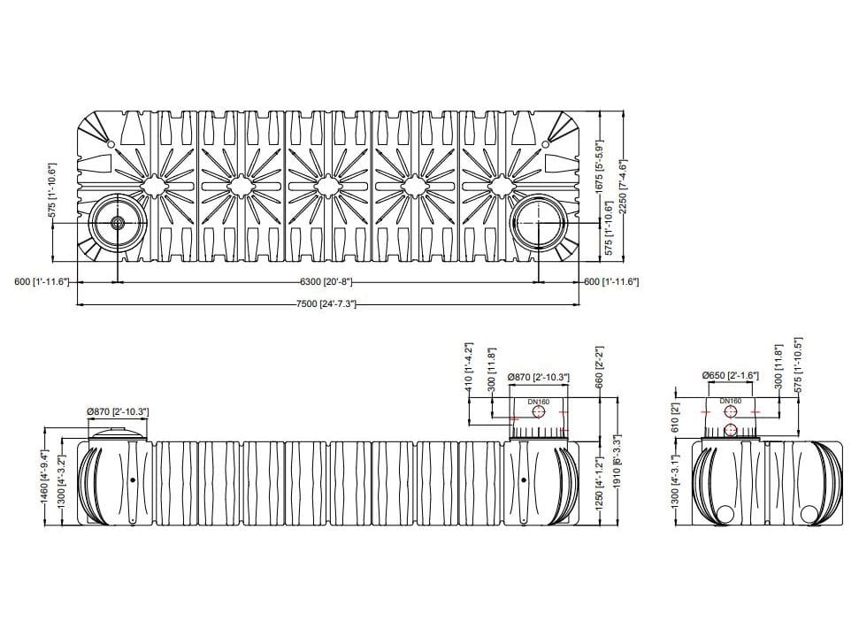 Плоский резервуар для сбора дождевой воды Otto Graf PLATIN XL ARCH-00012006 - Вид №2