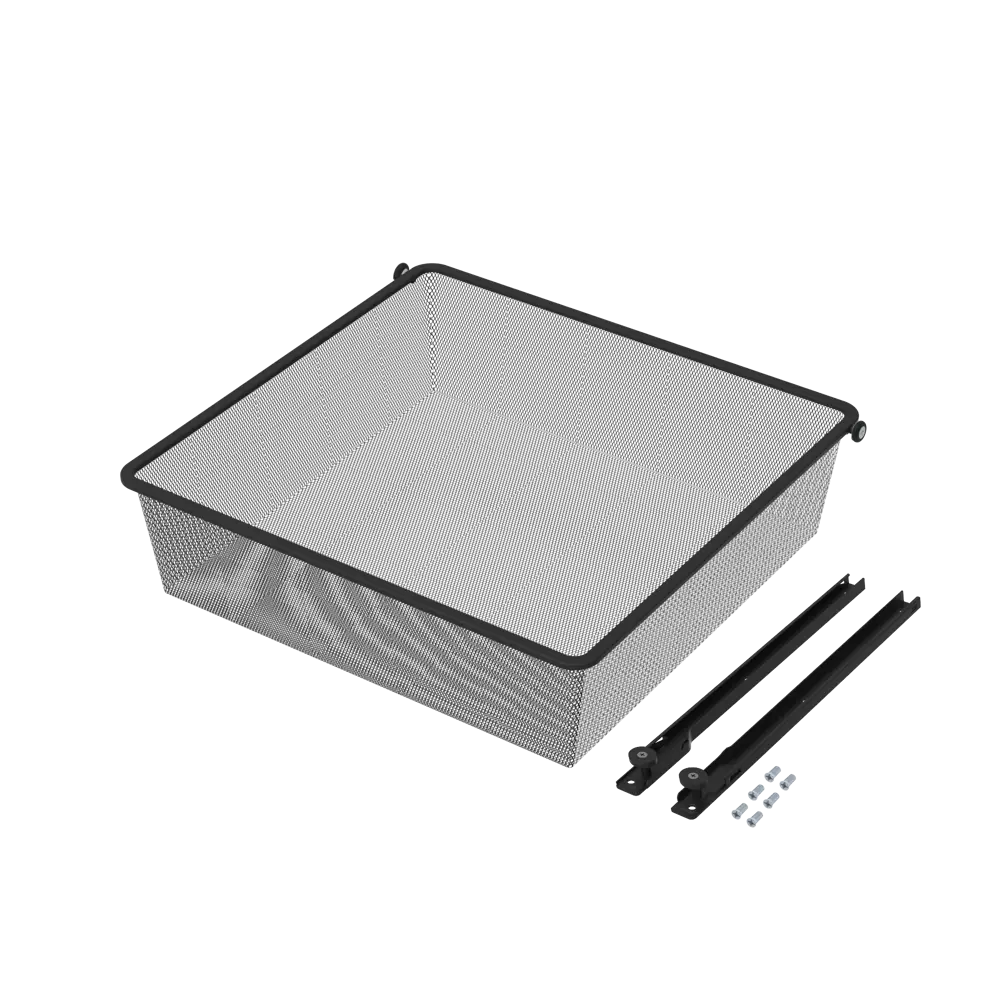 Выдвижная корзина с рамой KONSENSA Лион 56.8x51.4x14.4 см цвет черный 89436156 STLM-2058152  - Вид №6