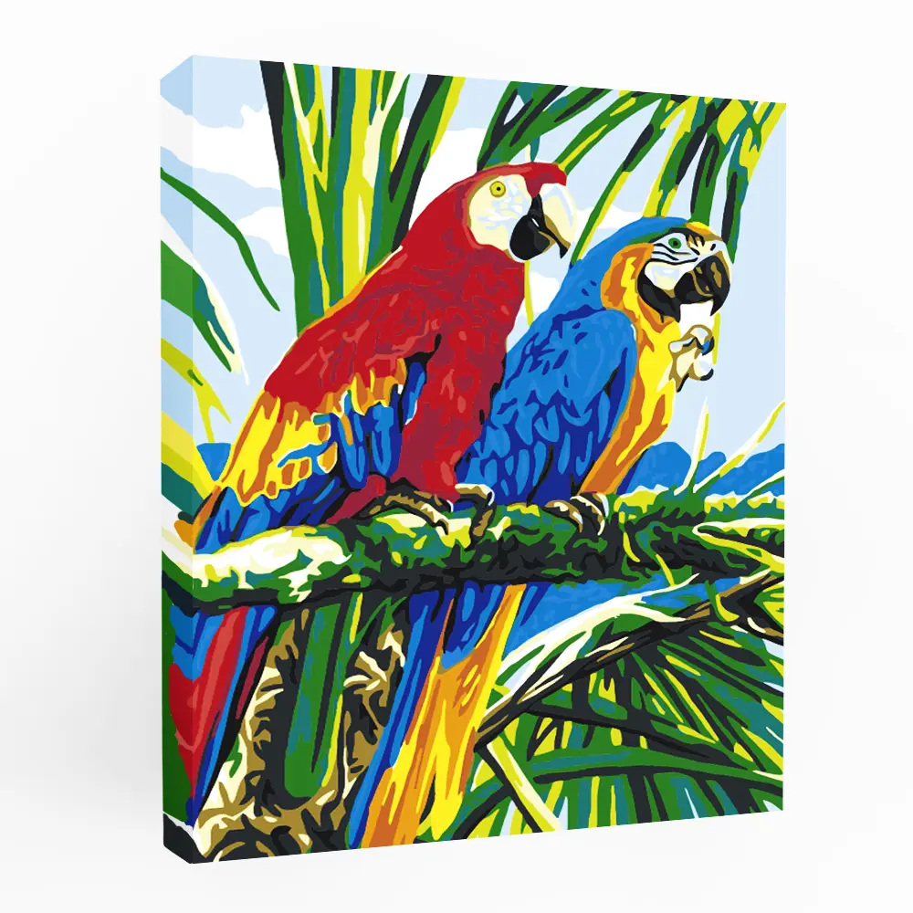 Картина по номерам Тропические друзья 40х50 см FBRUSH STLM-2017582 - Вид №1