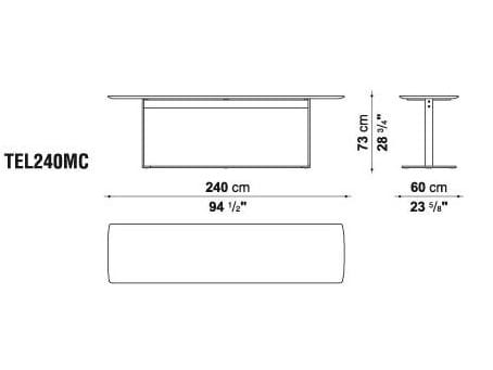 Прямоугольная консоль B&B Italia Eileen ARCH-00069733 - Вид №1