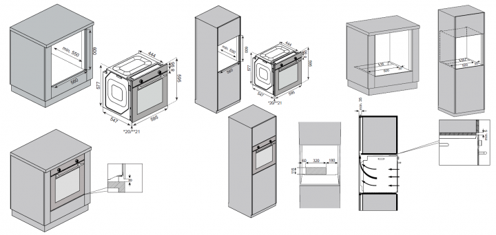 9245332 Электрический духовой шкаф Schaub Lorenz SLB EG6418 серый STDN-0112788 - Вид №10
