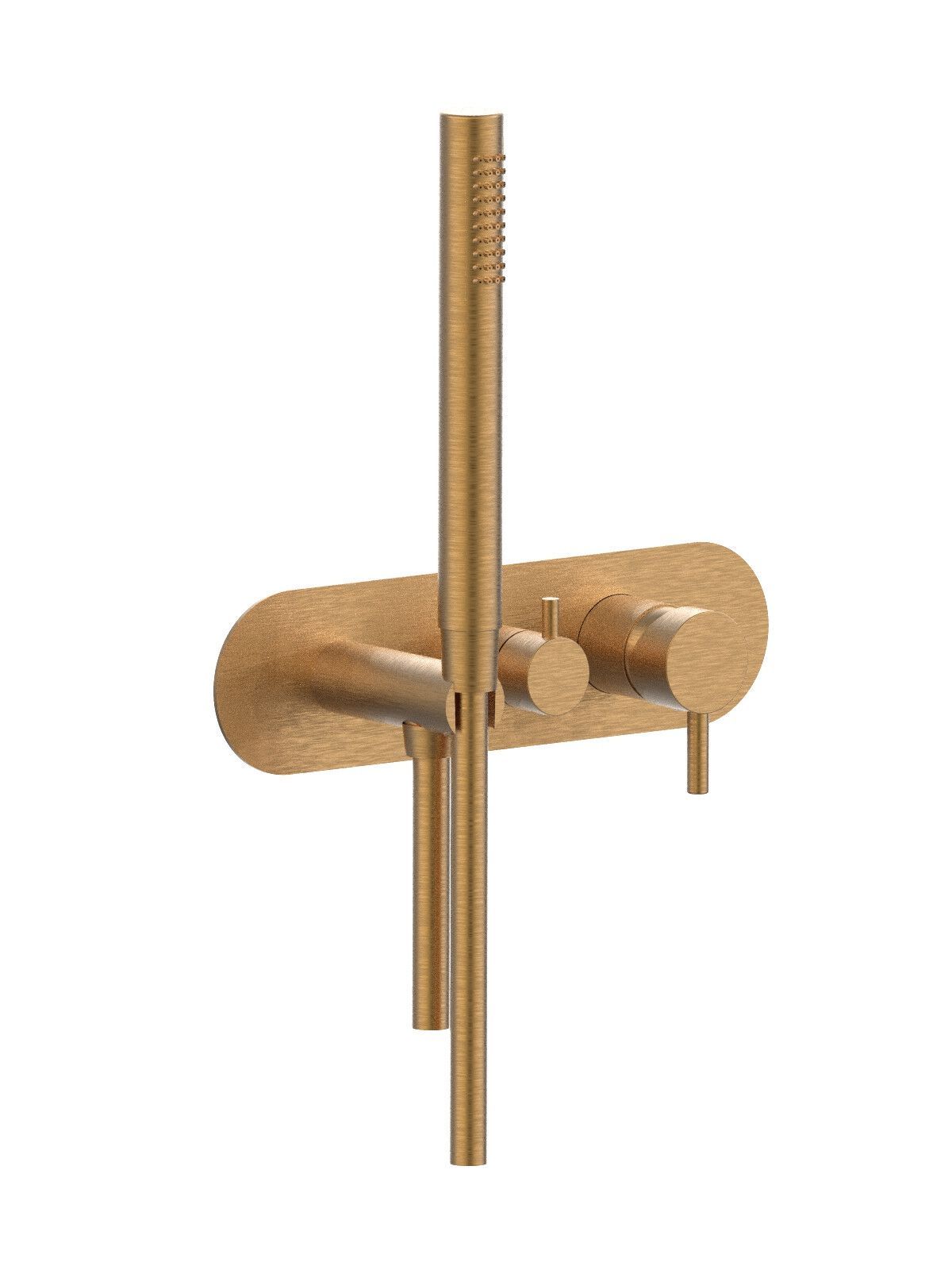 3 отверстия утопленный однорычажный смеситель для душа Rubinetterie Frattini Pepe XL ARCH-00143936 - Вид №2