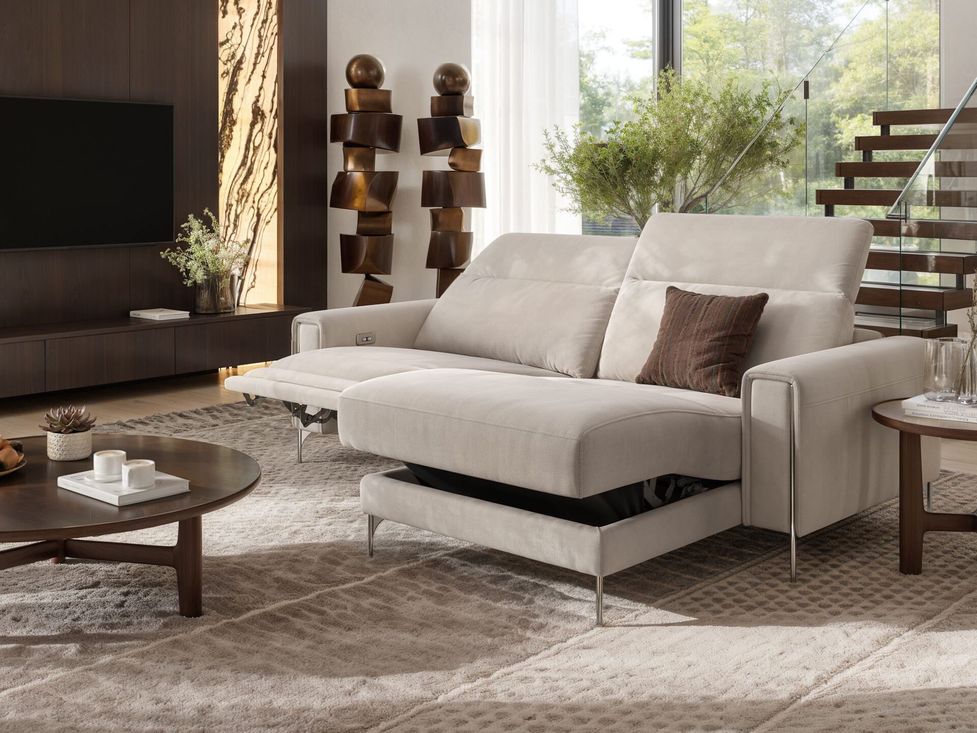 2-местный кожаный диван с полуостровом Sofanella Bellagio ARCH-00151826 - Вид №6