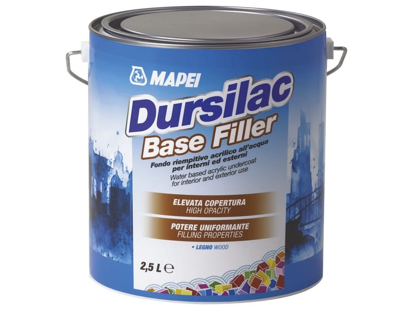 Дно акрилового наполнителя для внутреннего и наружного применения MAPEI DURSILAC BASE FILLER ARCH-00027121