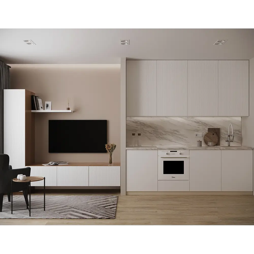 Фальшпанель Konsensa Висла для кухонного шкафа 37×102.4 см белый МДФ 89385098 STLM-1577561 - Вид №5