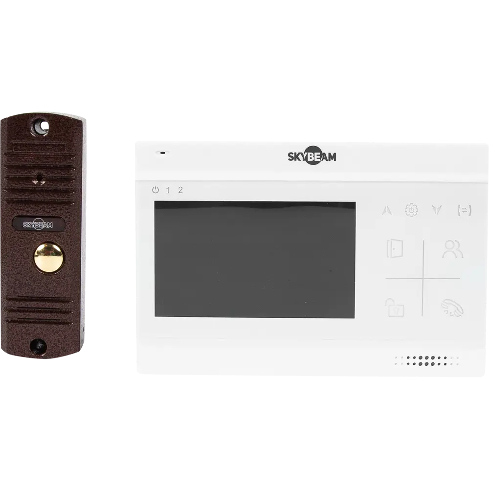Комплект видеодомофона Skybeam Hermes 4.3" цвет белый STLM-2012454