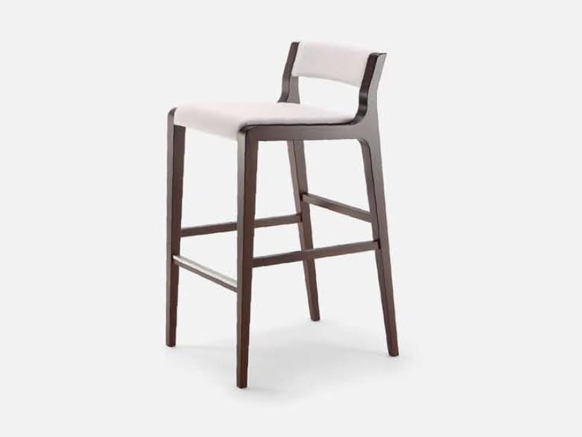 Высокий тканевый стул с подставкой для ног Cizeta Артур ARCH-00001940