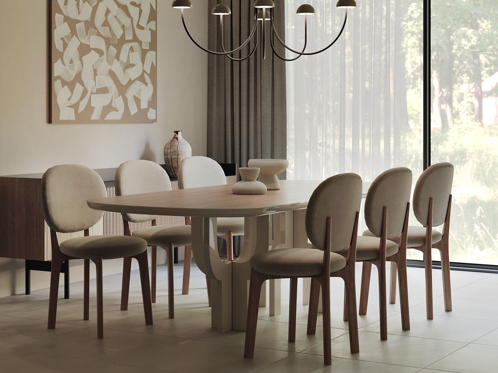 Деревянный шкаф с распашными дверями ANA ROQUE INTERIORS ARCH-00029051 - Вид №1