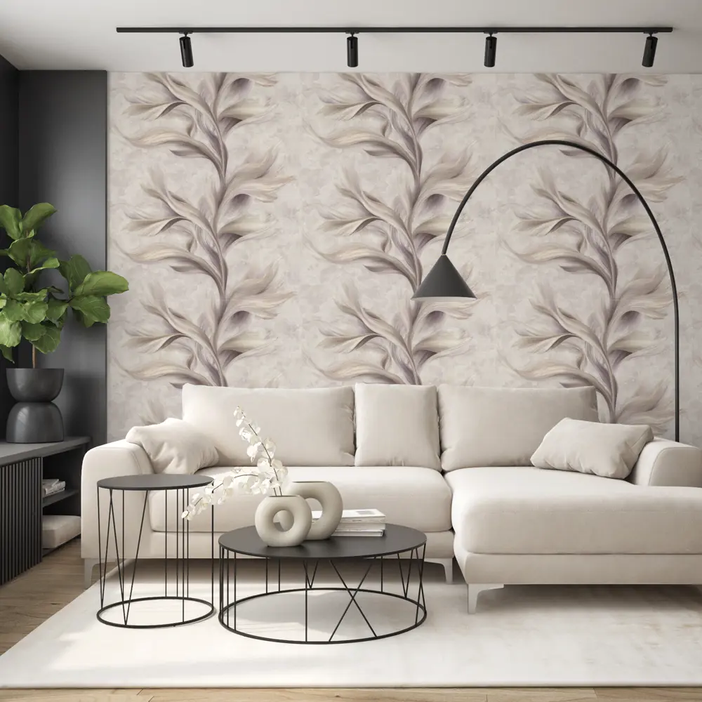 Обои флизелиновые Артекс Боттега с растительным узором, коричневые, 1.06 м 89409510 STLM-1567428 - Вид №3