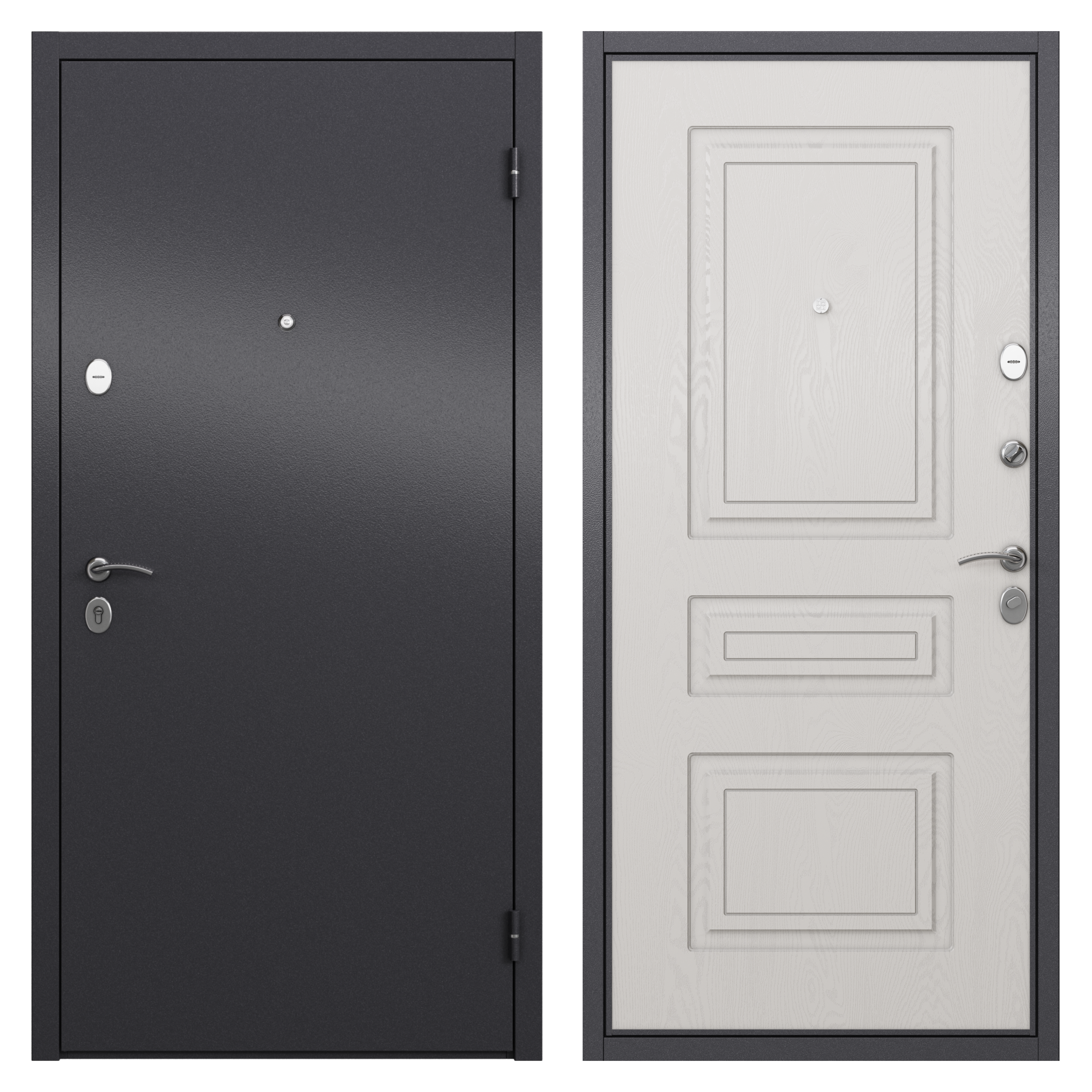 83404160 Дверь входная металлическая Берн, 860 мм, правая, цвет мара беленый STLM-0040880 TOREX
