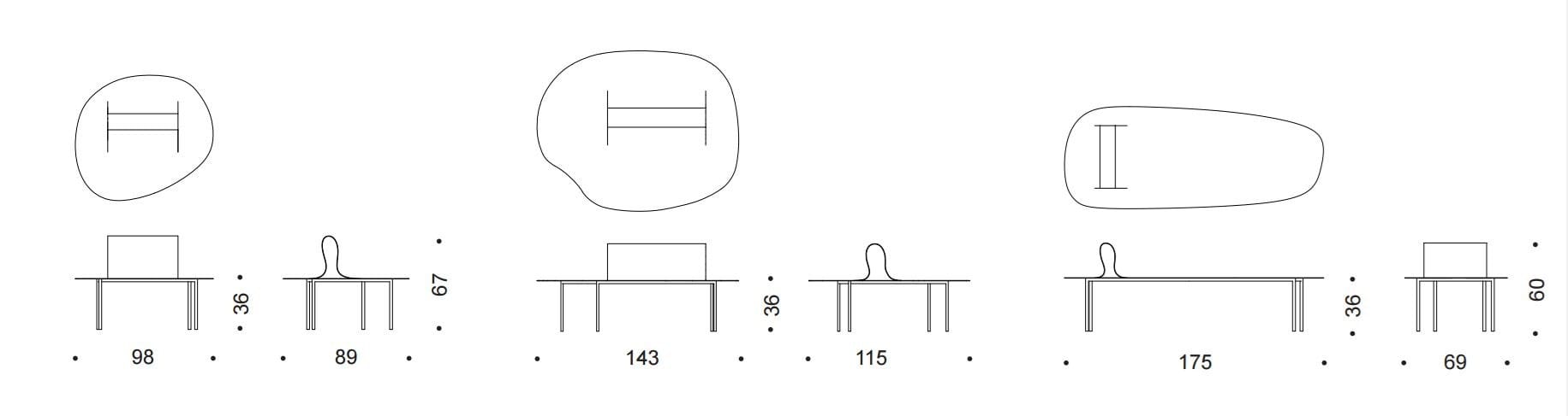 Скамейка из листового металла со спинкой Desalto Мягче стали ARCH-00020601 - Вид №4