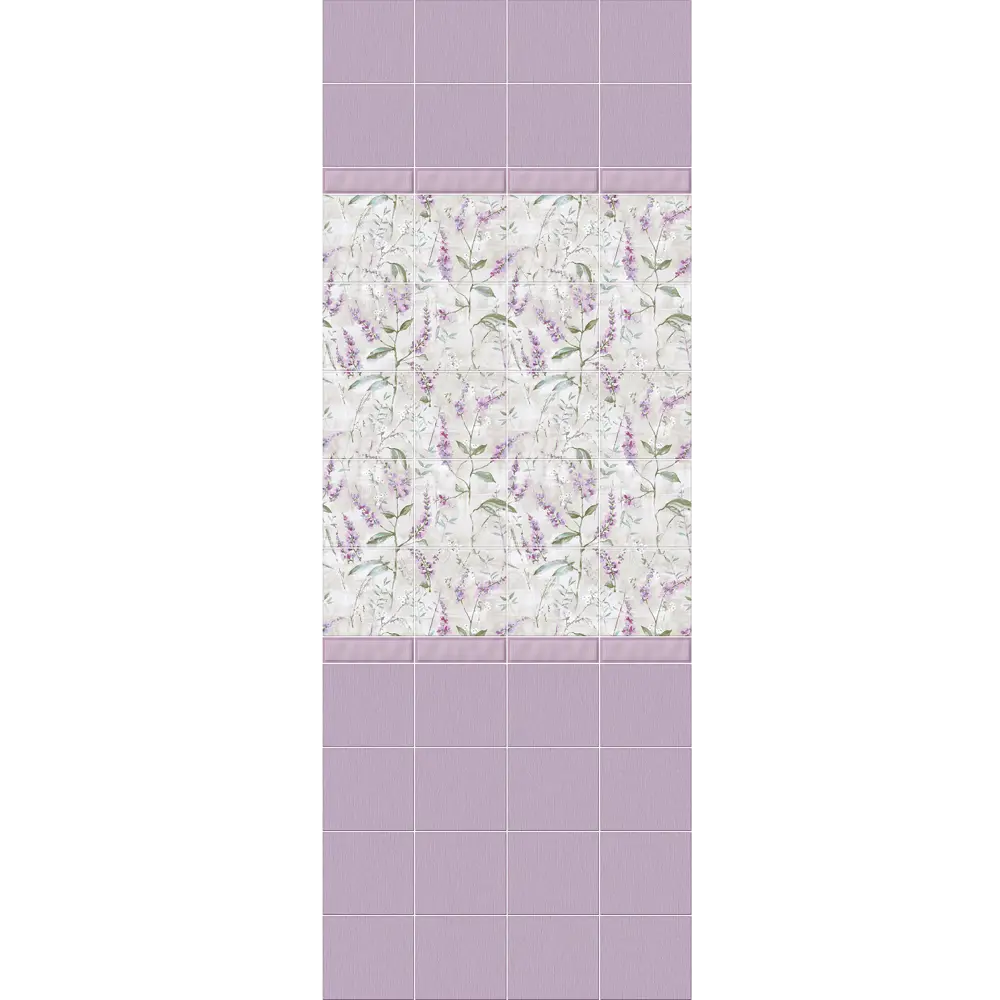 Комплект стеновых панелей ПВХ Сальвия 2700x250x8 мм 1.35 м² 2шт КРОНАПЛАСТ STLM-2085868 - Вид №1