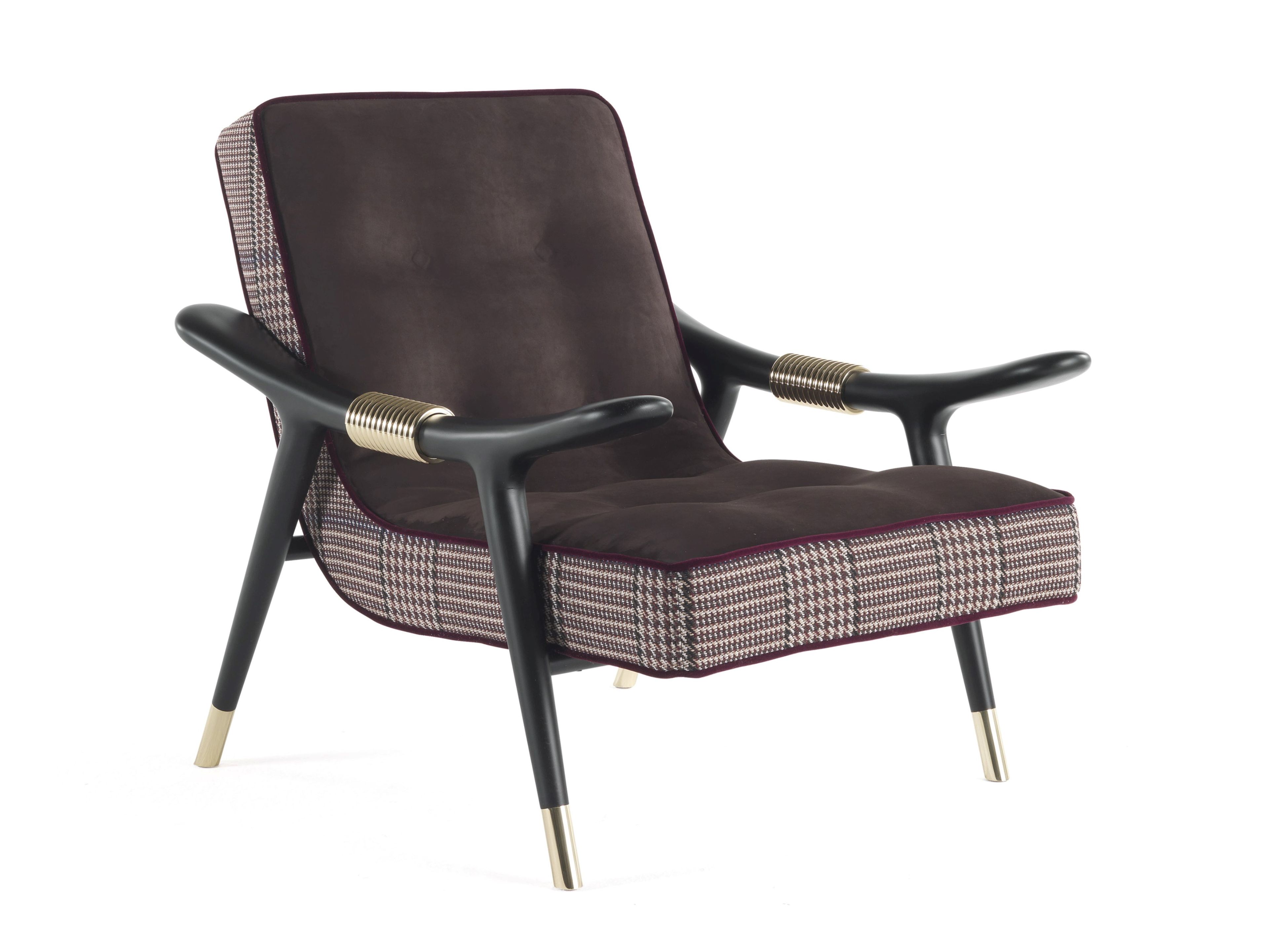 Кресло из нубука с подлокотниками ETRO Home Interiors MASAI ARCH-00079901 - Вид №1