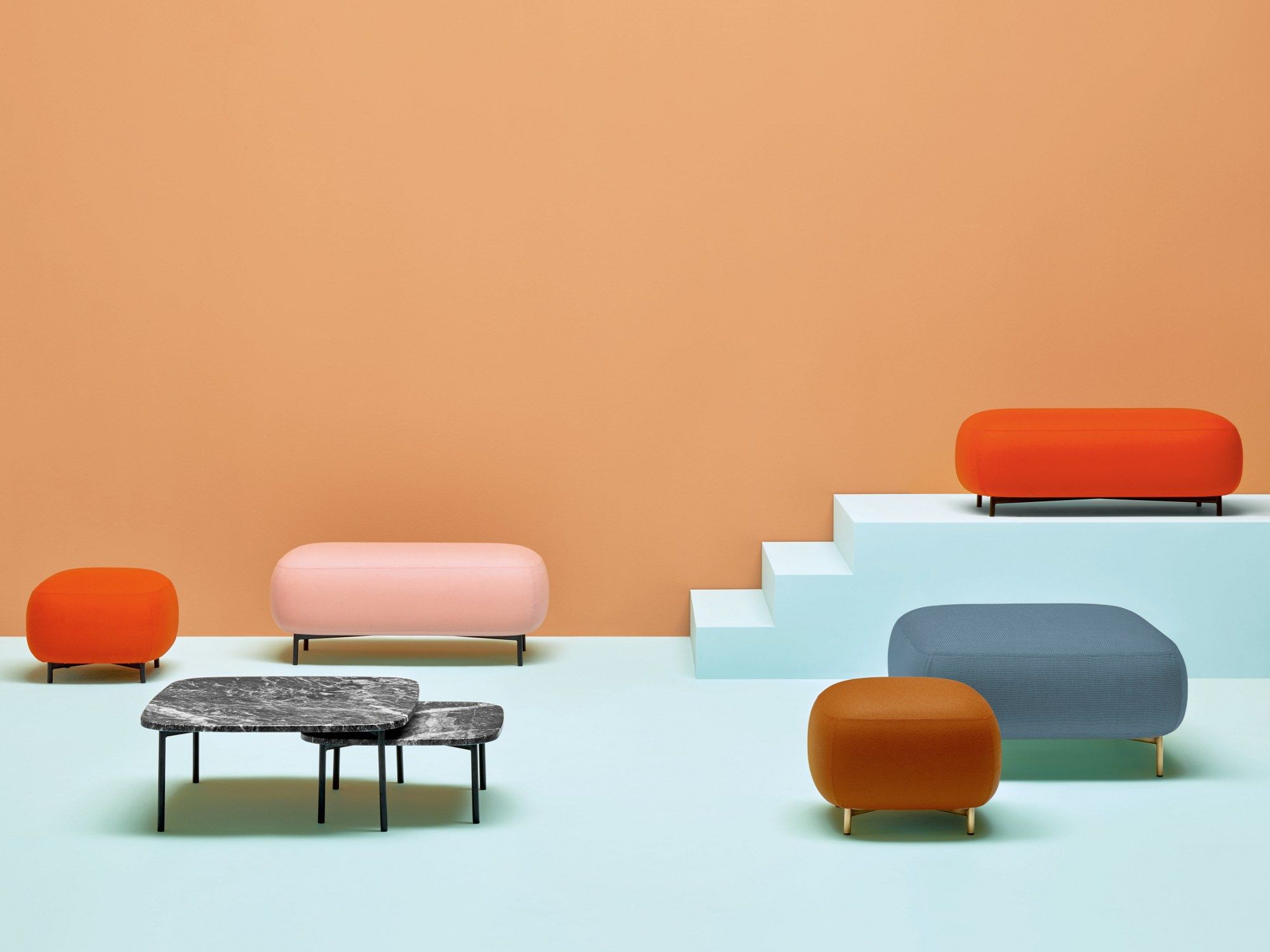 Квадратный пуф из ткани Pedrali Buddy ARCH-00144878 - Вид №5