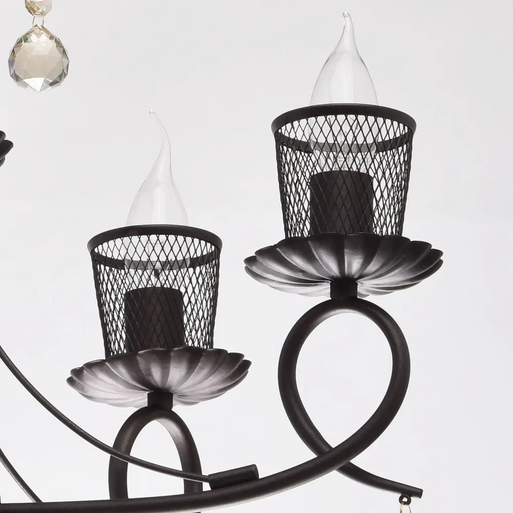 Люстра Аида 5xE14x60 Вт, металл, цвет тёмное дерево MW-Light STLM-2184509 - Вид №3