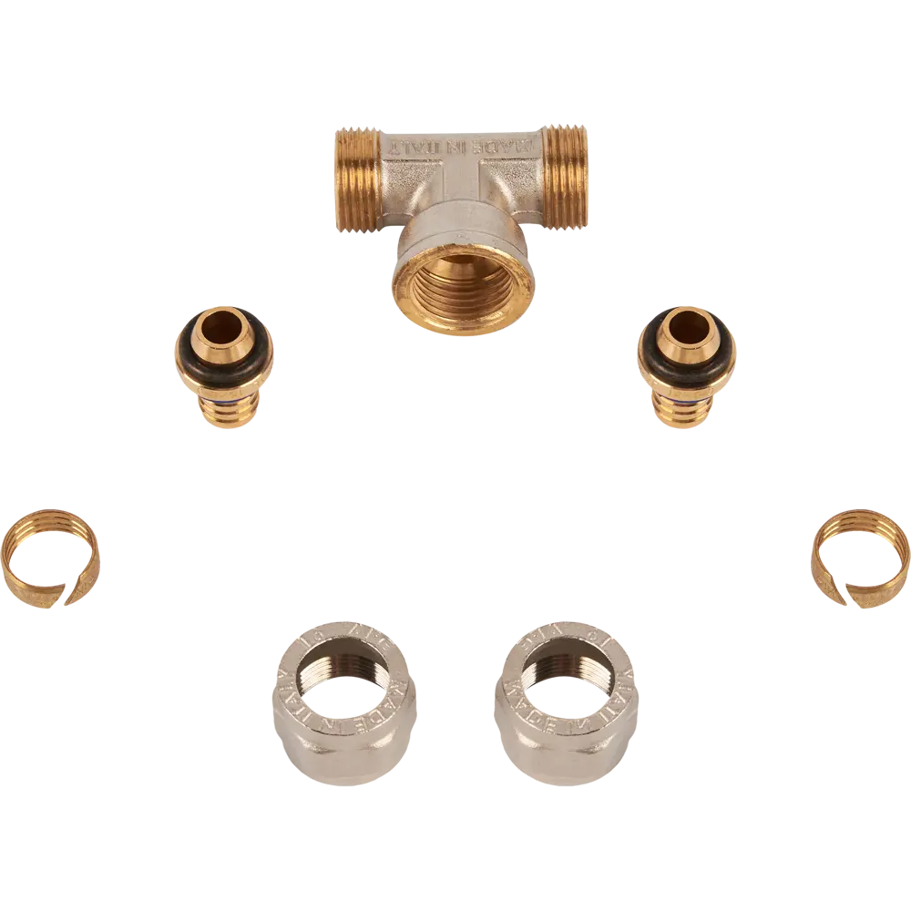 Тройник обжимной Stout для металлопластиковых труб 16x1/2"x16 мм 82306105 STLM-0024309 - Вид №3