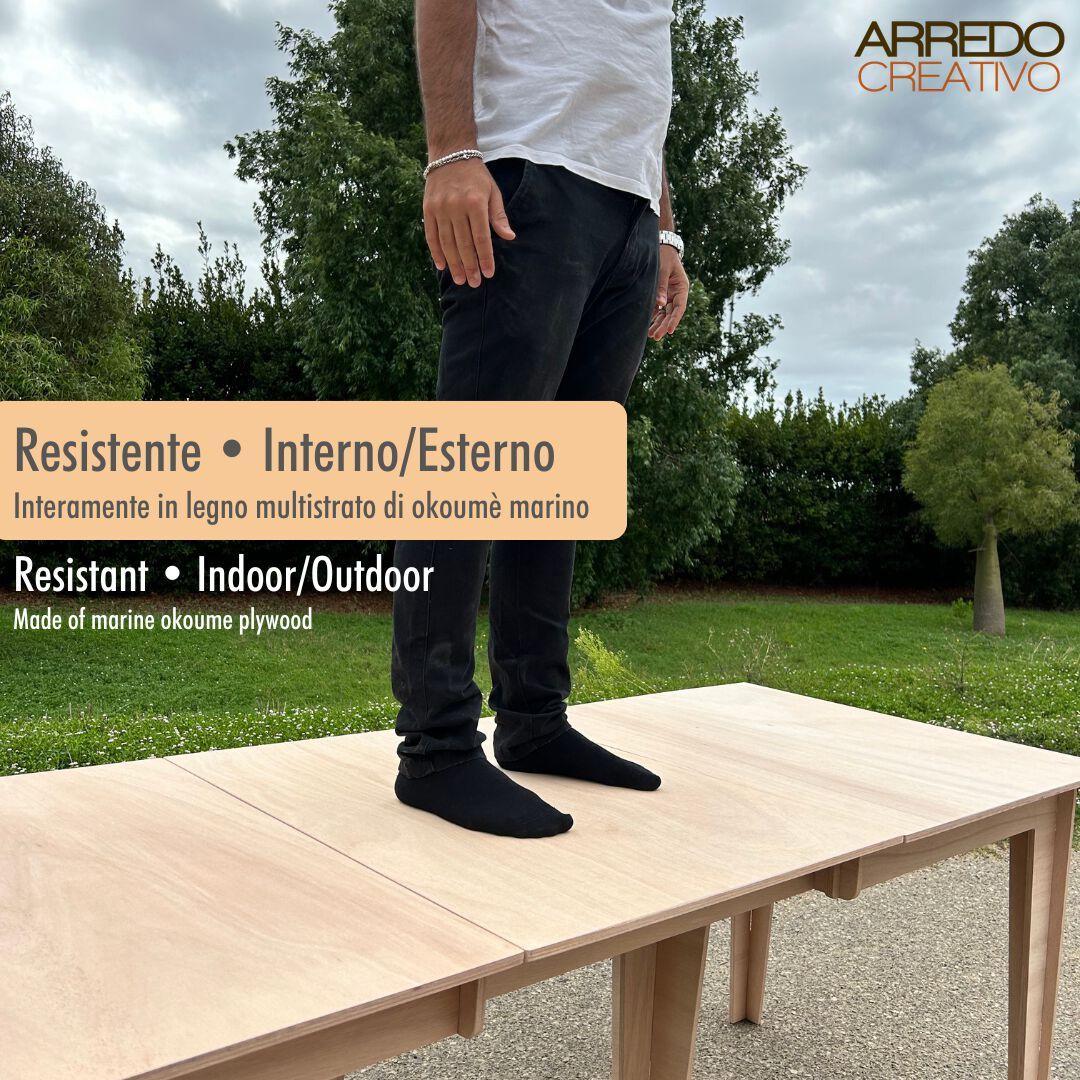 3in1 блокирующий раздвижной стол в многослойном Arredo Creativo KOMPOSITO ARCH-00015811 - Вид №1