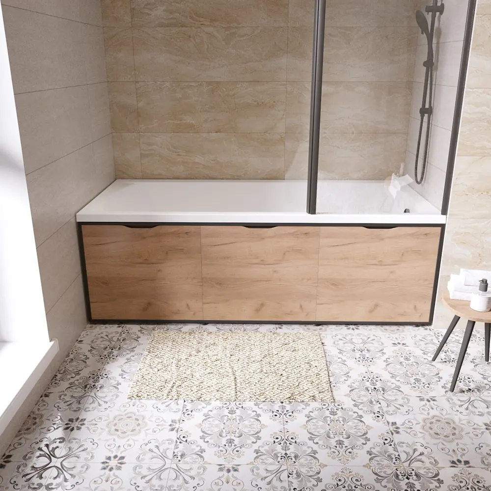 Экран под ванну 1Marka Urban откидной 54x180 см цвет дуб крафт золотой STLM-2021112 - Вид №7