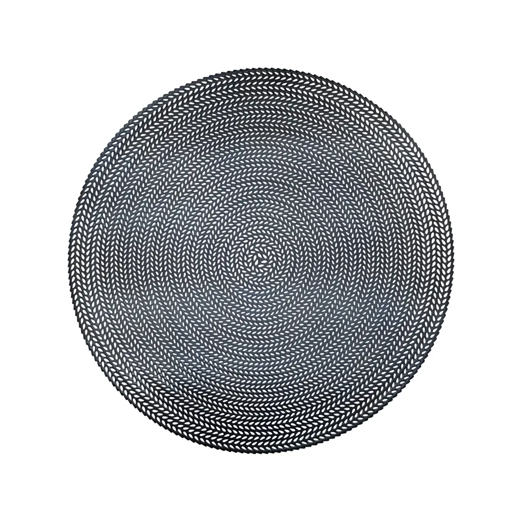 Салфетка под столовые приборы Vidage ø38 см круглая ПВХ цвет черный STLM-2074226 - Вид №1