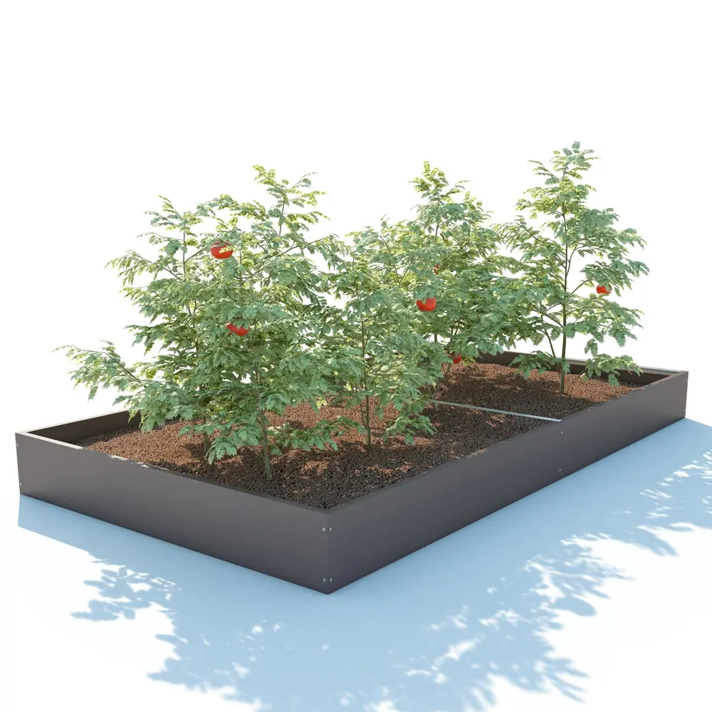 Грядка оцинкованная 2x1 м h16 см коричневый ACD STLM-2005606 - Вид №4