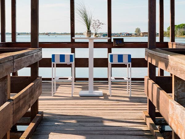 Алюминиевый высокий садовый стул Crema Outdoor FEBE ARCH-00076438