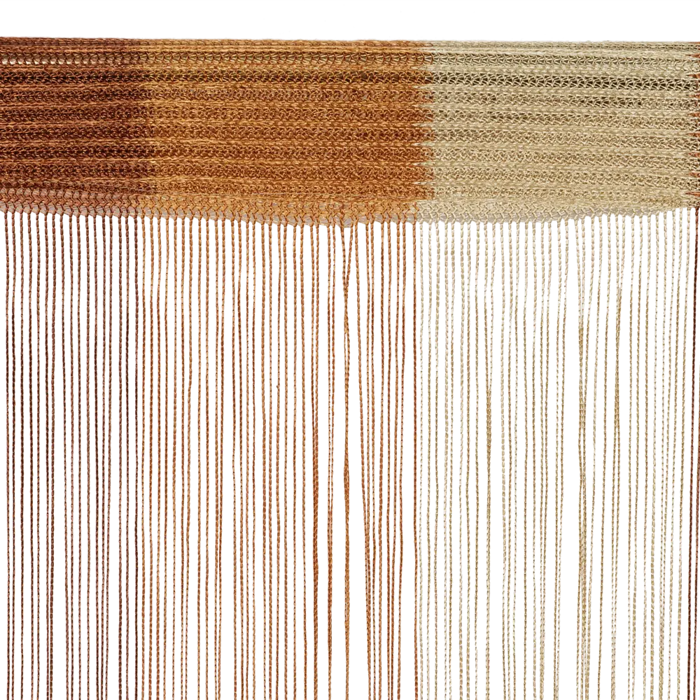 Штора нитяная 150x280 см однотон цвет серо-коричневый/шоколадный INSPIRE STLM-2051732 - Вид №4