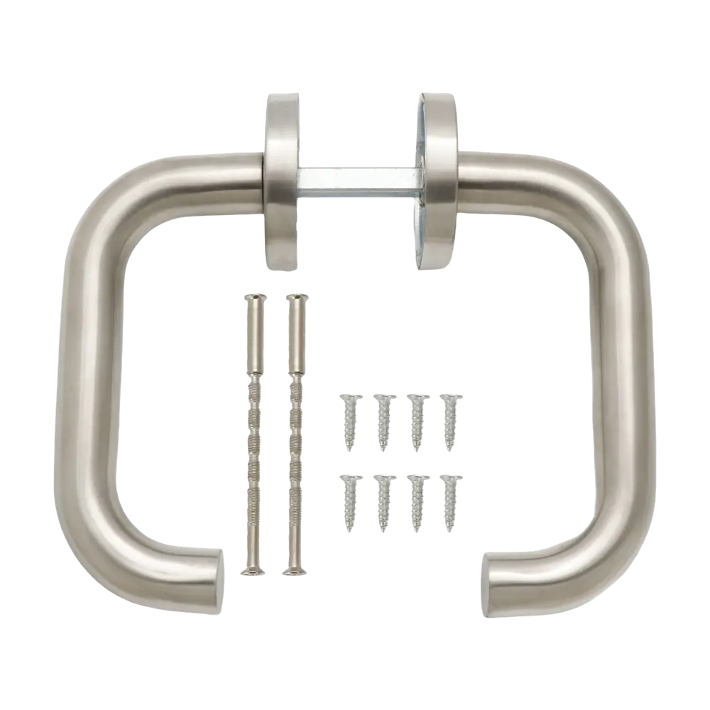 Дверная ручка на розетке Edson EDS-17-R0 без запирания цвет никель STLM-2054865 - Вид №1