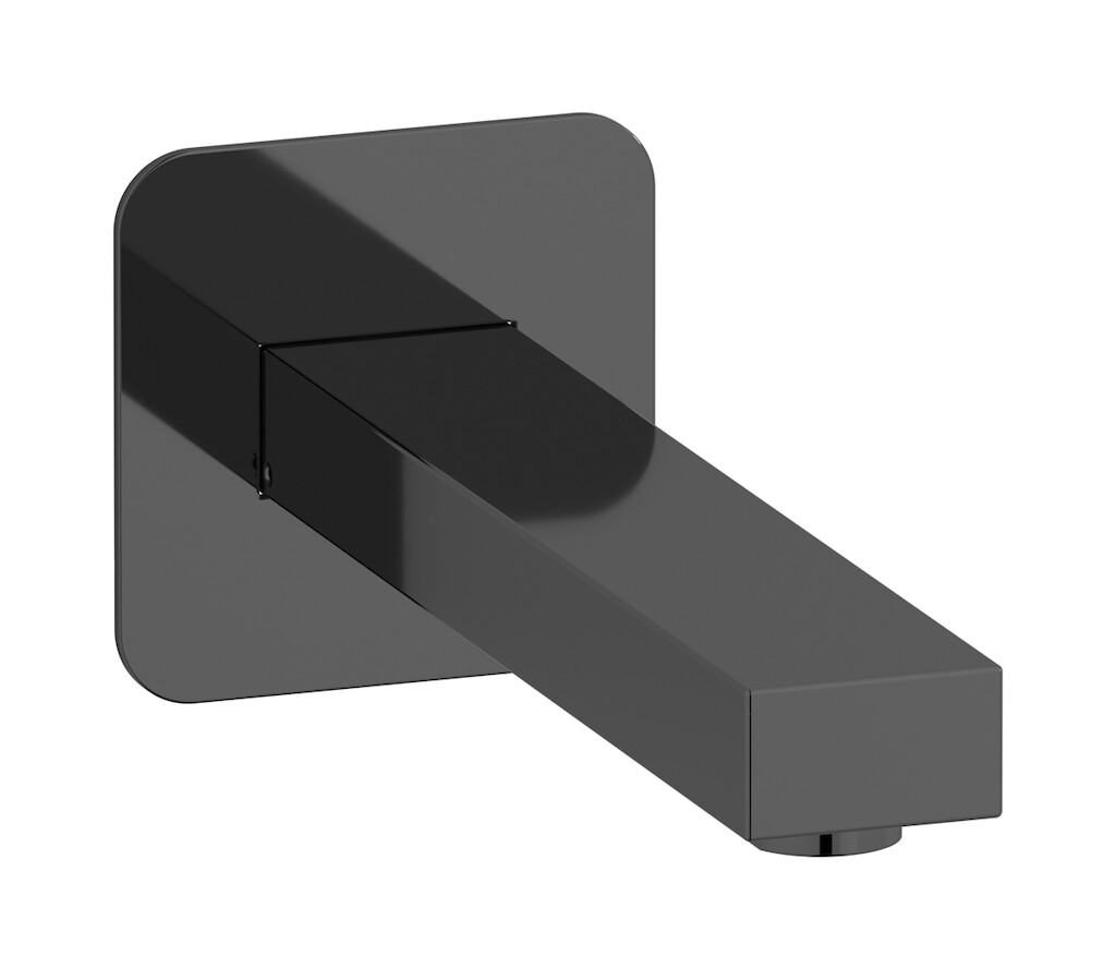 Настенный излив для ванны WE ARE IB ru327cf Black Chrome Rubacuori 