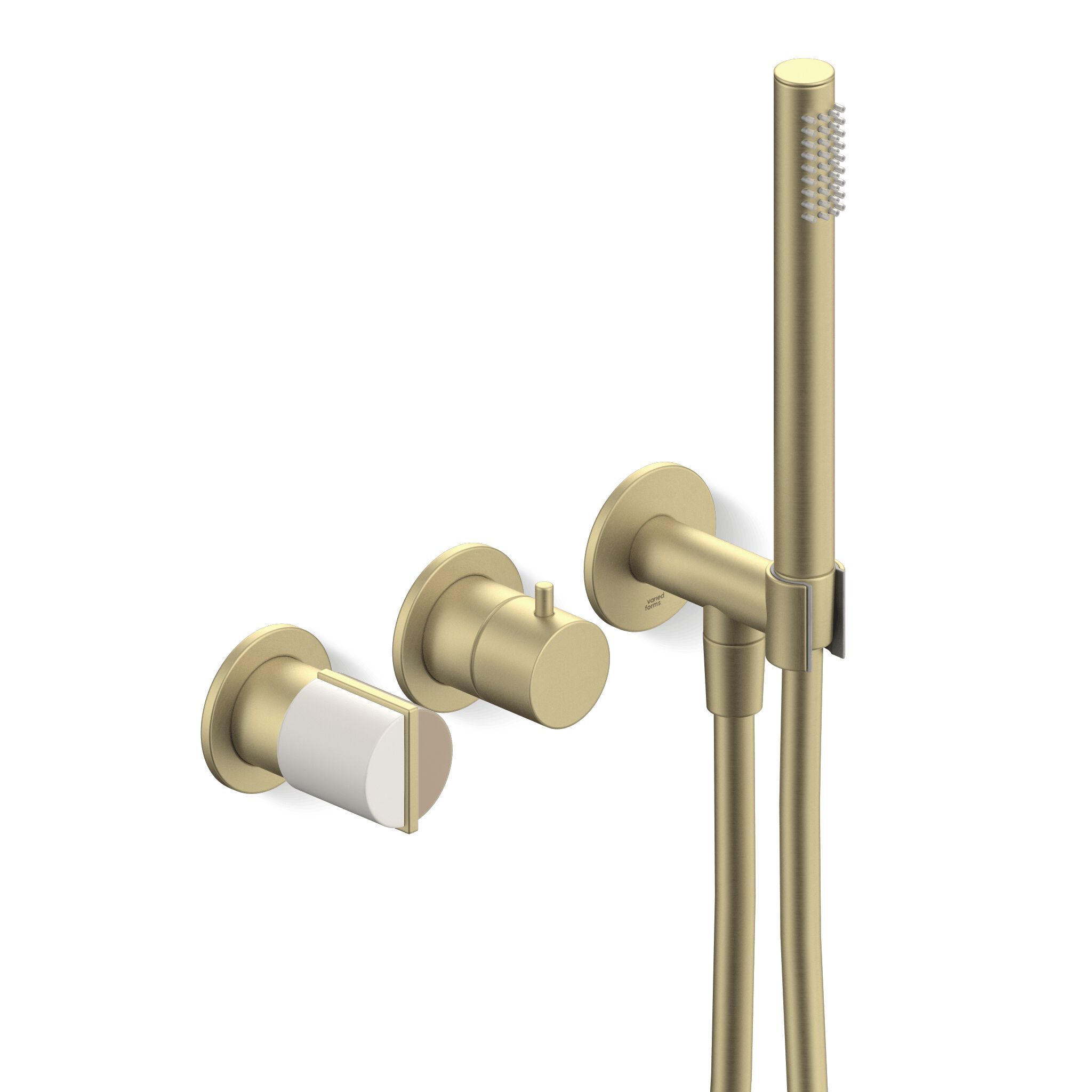 Смеситель для душа с 3 отверстиями и ручным душем Varied Forms Macaron ARCH-00008180 - Вид №6