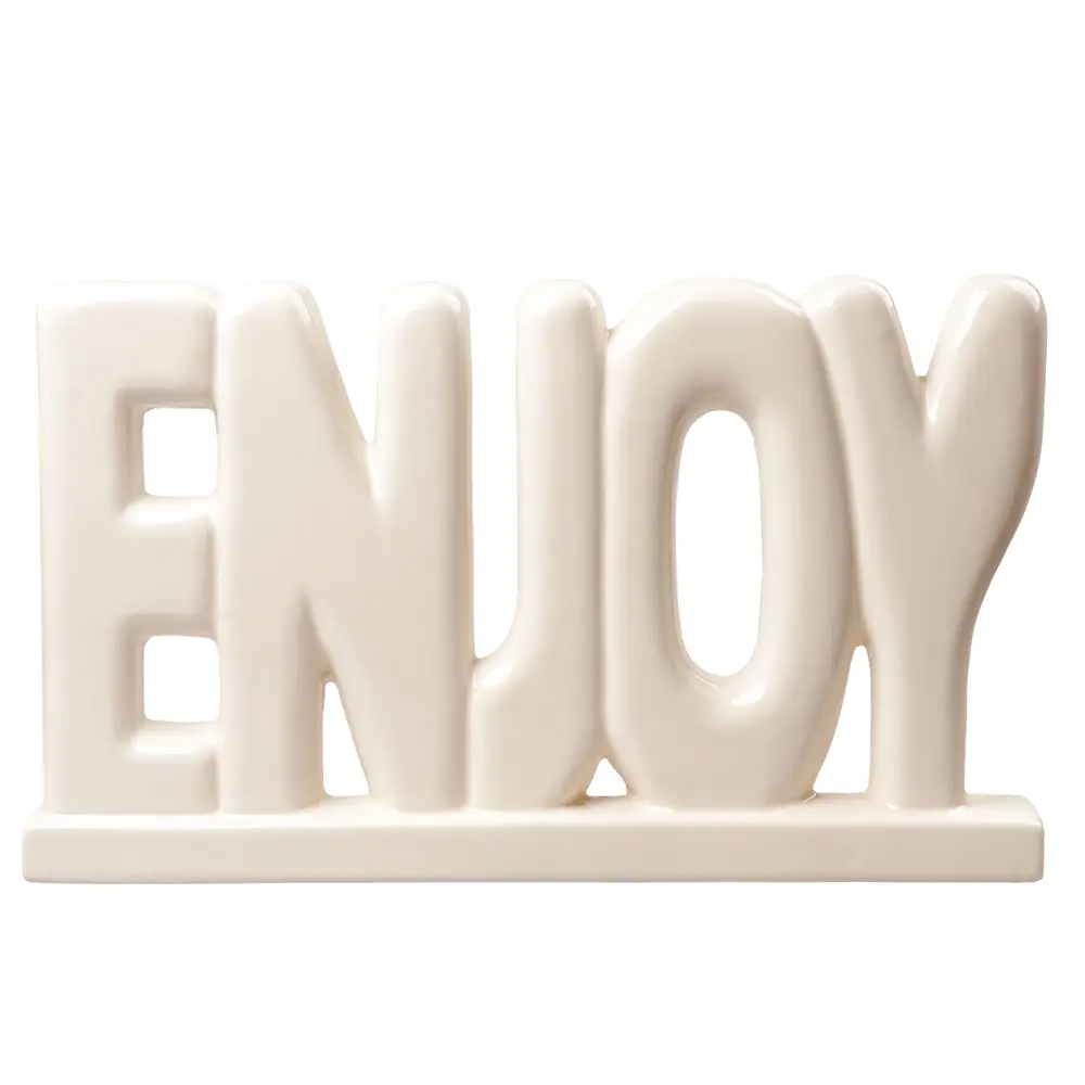 Керамическая фигура Dream River Enjoy в бежевых тонах для уютного интерьера 89432367 STLM-1575975