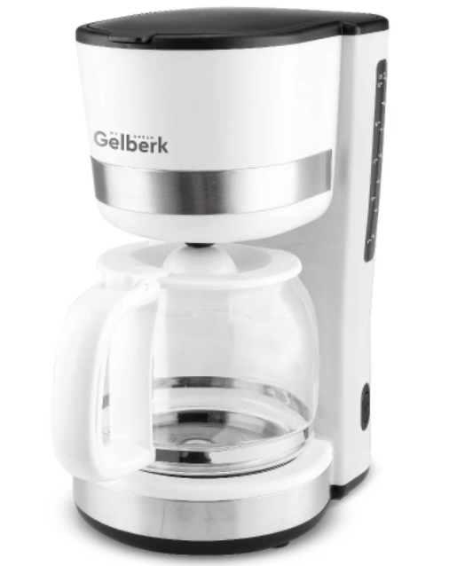 5360440 Кофеварка капельная Gelberk GL-CD209 белый STDN-0076491