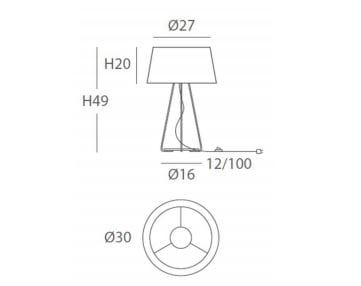 Светодиодная настольная лампа ручной работы из веревки и металла Olé Lighting Drum ARCH-00084195 - Вид №4