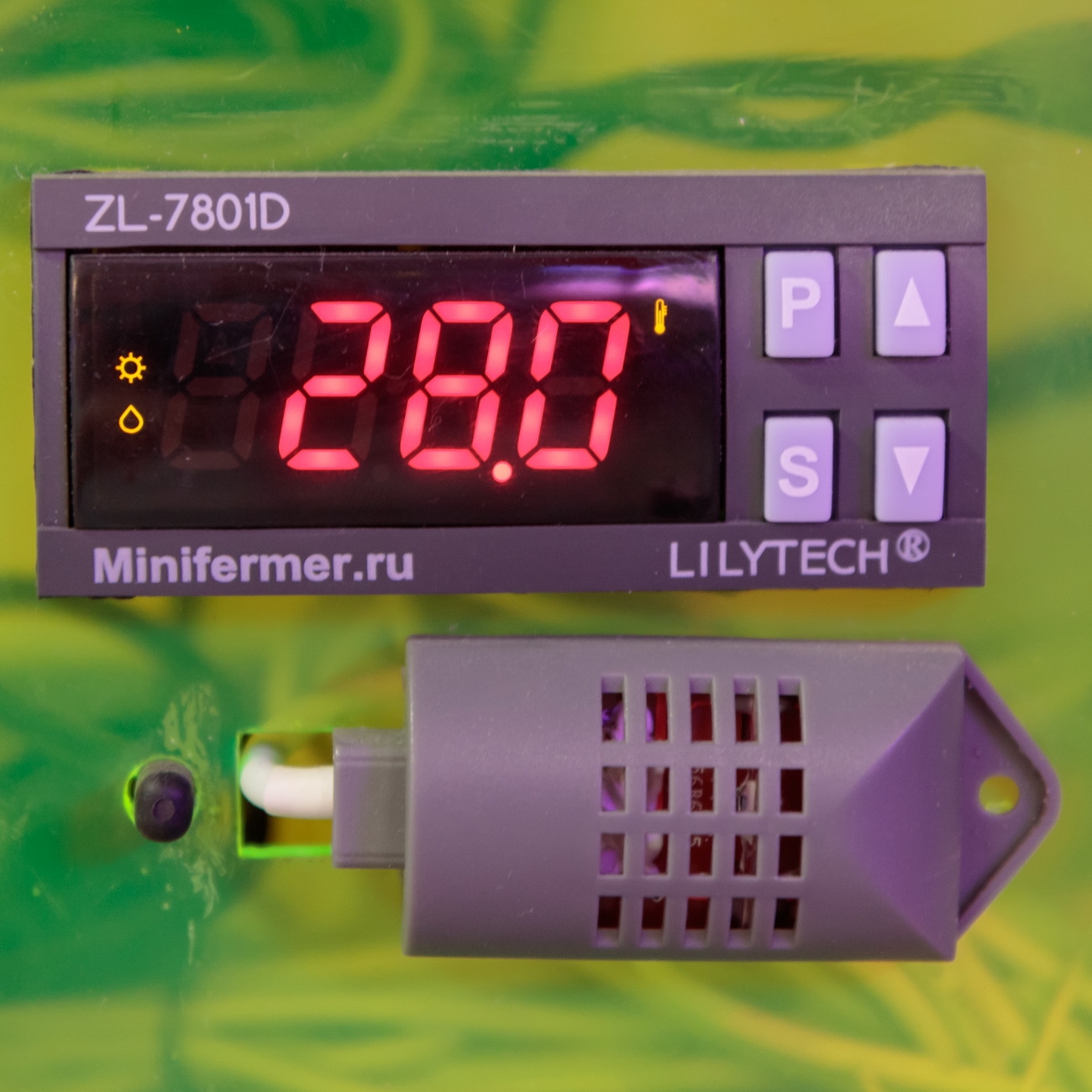 2221 Контроллер LILYTECH ZL-7801D (темп + влажность + 2 таймера+сигнализация) LAB.Space  - Вид №2