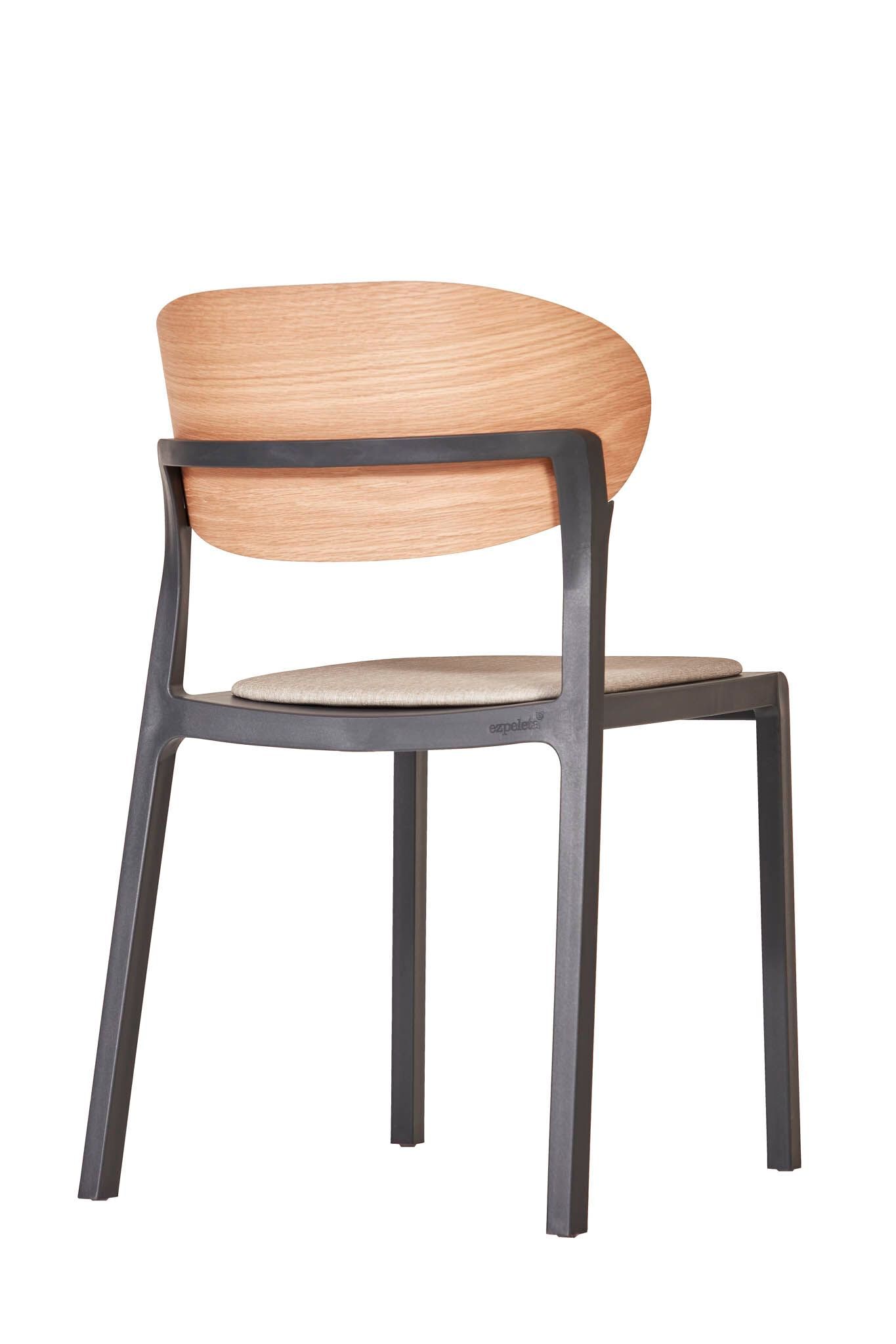 Садовый стул из полипропилена с деревянной спинкой Ezpeleta BAKE WOOD ARCH-00073360 - Вид №32