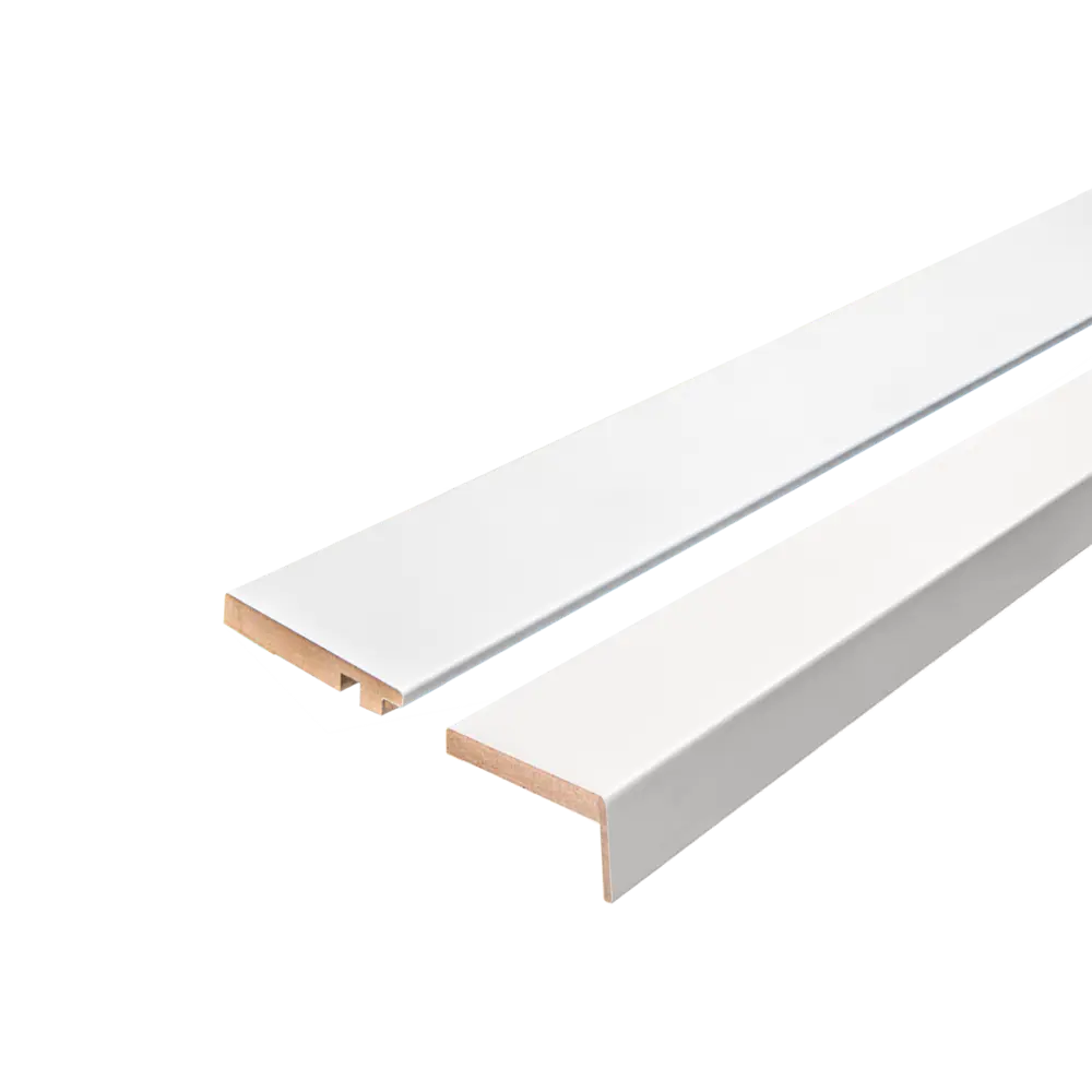 Наличник Рица телескопический 2450x70x8 мм ПЭТ цвет белый (6 шт.) PORTIKA STLM-2022353 - Вид №1