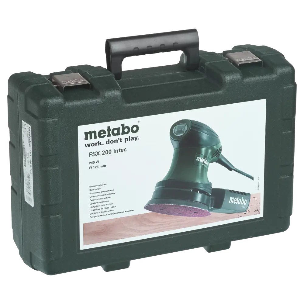 Эксцентриковая шлифмашина сетевая Metabo FSX 200 Intec 609225950, 240 Вт, 125 мм STLM-2090233 - Вид №5