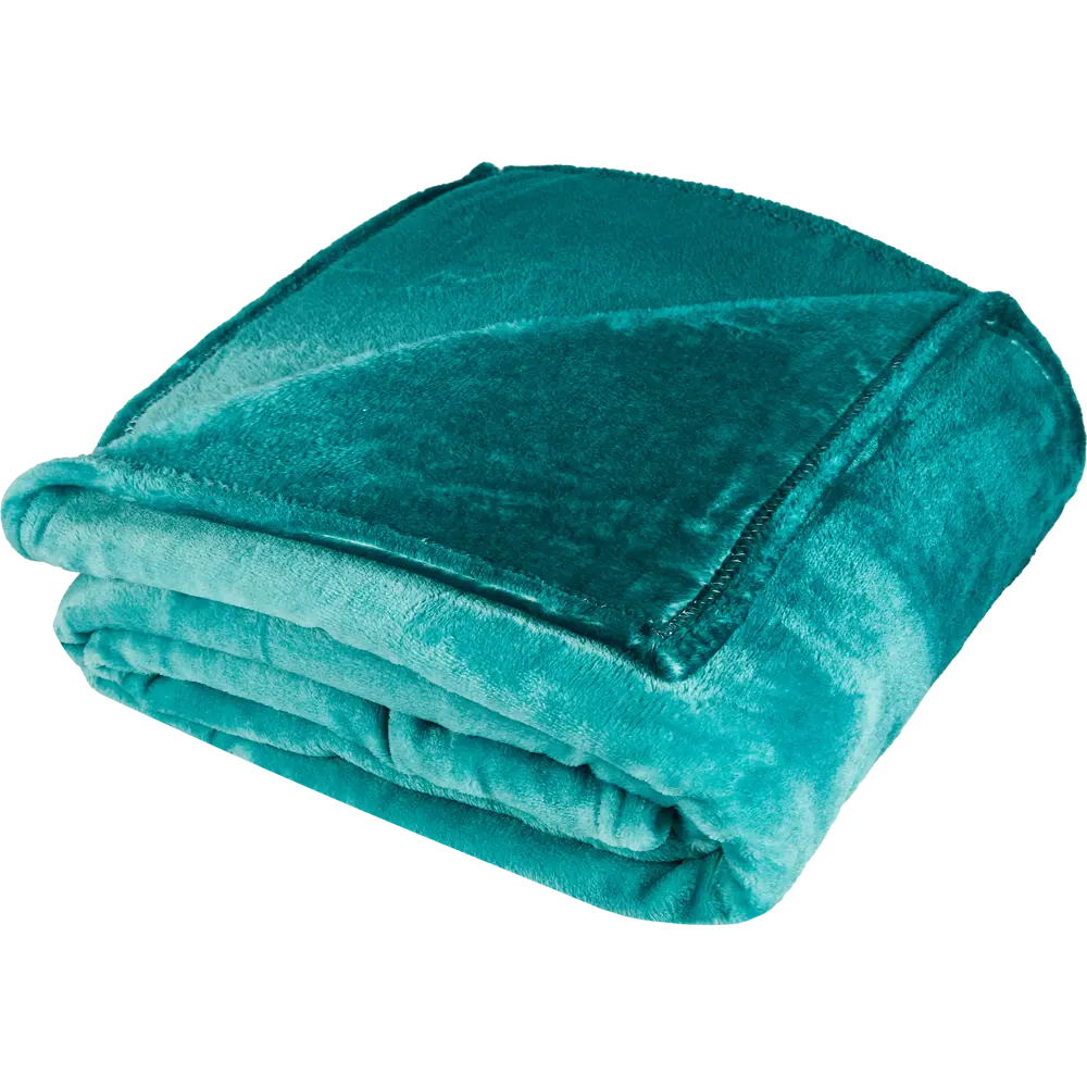 Плед Gradient Emerald 180x200 см фланель цвет синий 87289046 STLM-2074443 Ardenza 