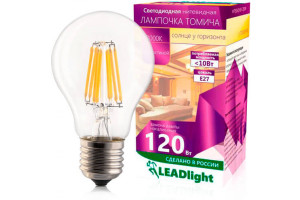 16850737 Светодиодная лампа СА 230-10-1 E27/ 27 3000К для гостиной, 0083 LEADlight