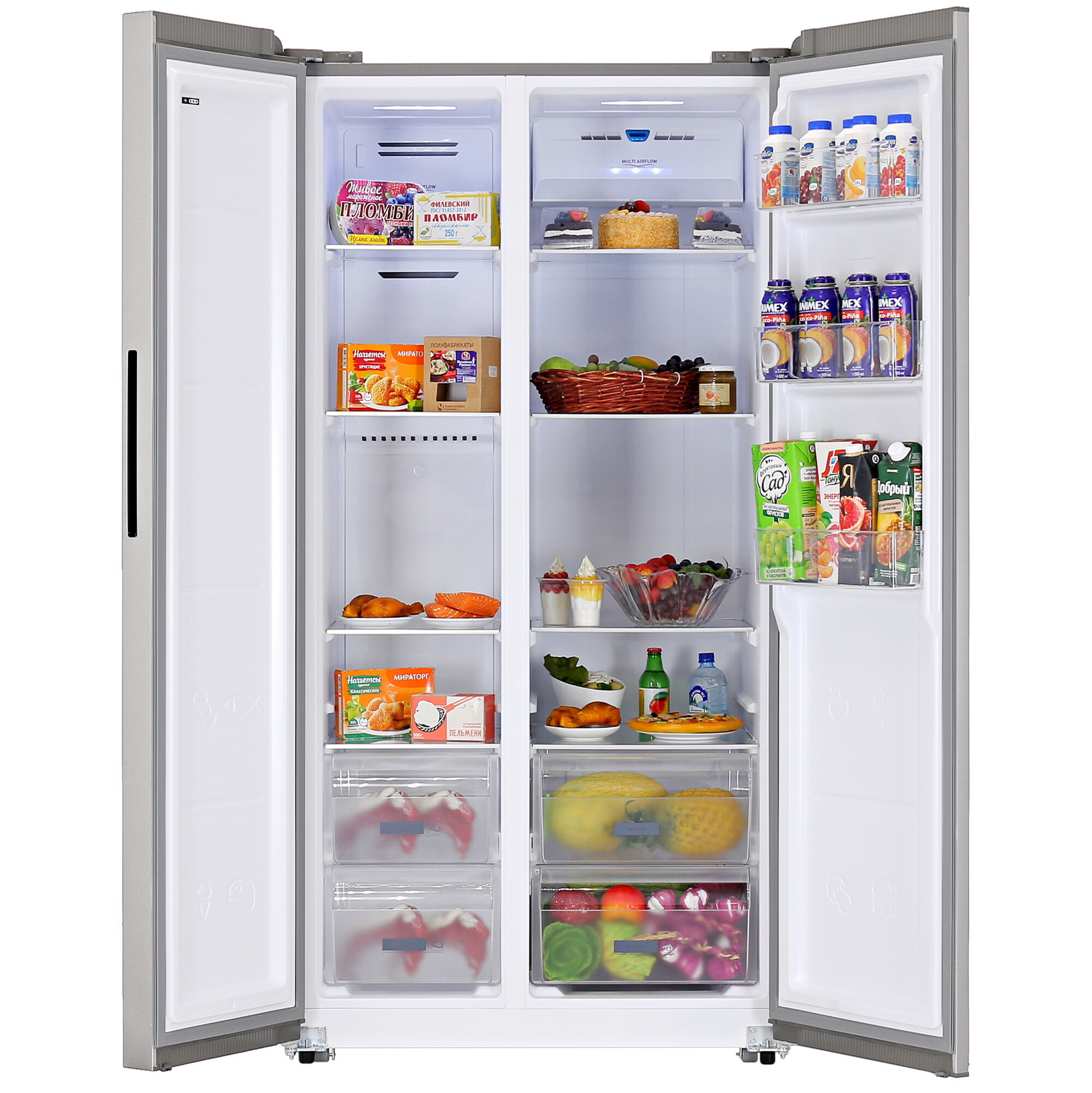 5400705 Холодильник Side by Side   DEXP SBS4-59AKA серебристый STDN-0010939 - Вид №5